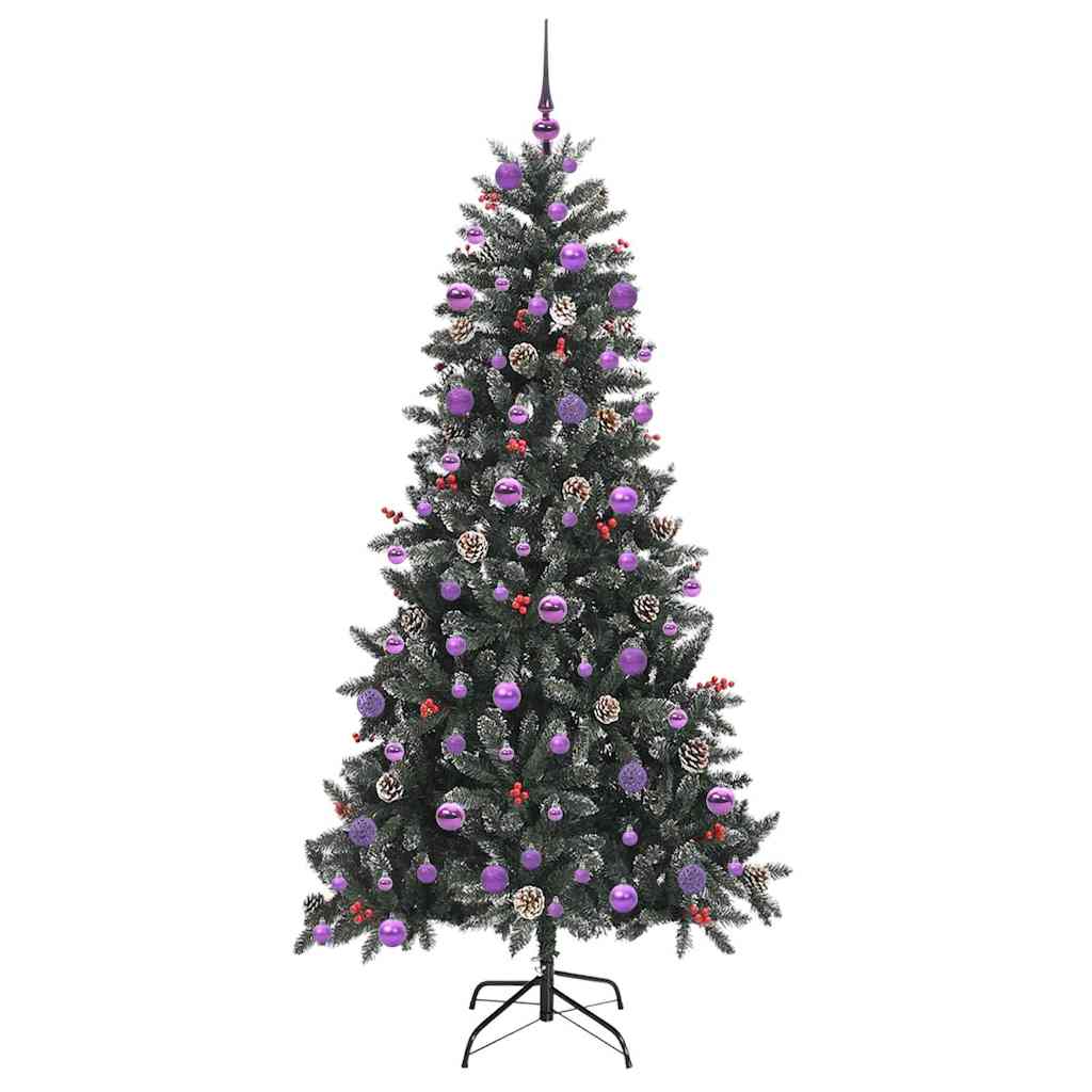 Sapin de Noël artificiel Vert 210 cm PVC, plastique et acier - XIOS
