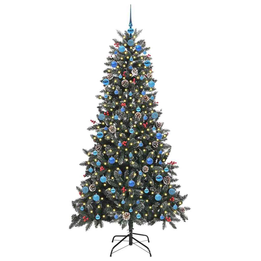 Sapin de Noël artificiel Vert 210 cm PVC, plastique et acier - XIOS