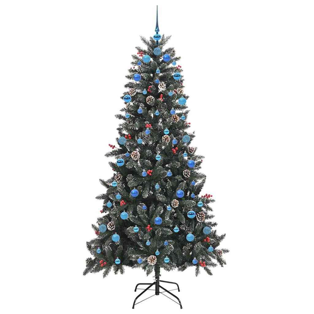 Sapin de Noël artificiel Vert 210 cm PVC, plastique et acier - XIOS