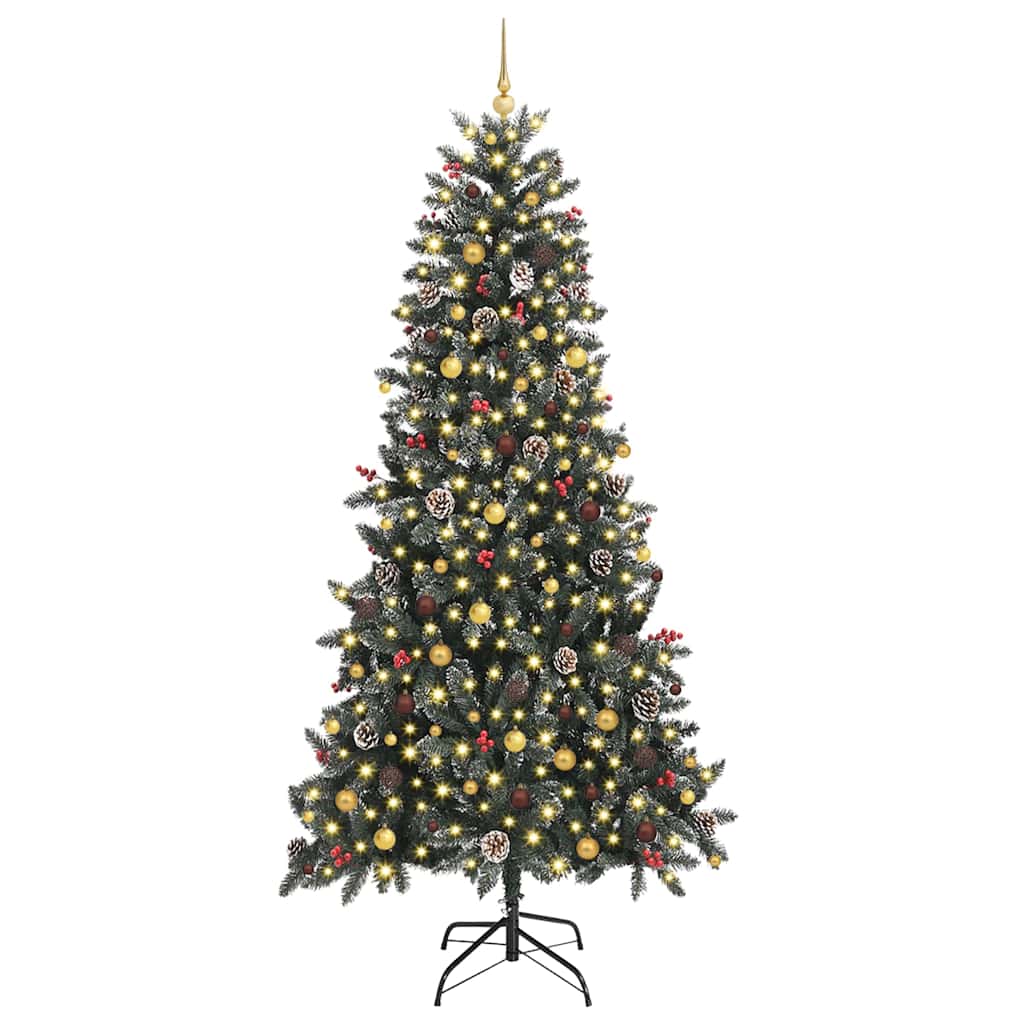 Sapin de Noël artificiel Vert 240 cm PVC, plastique et acier
