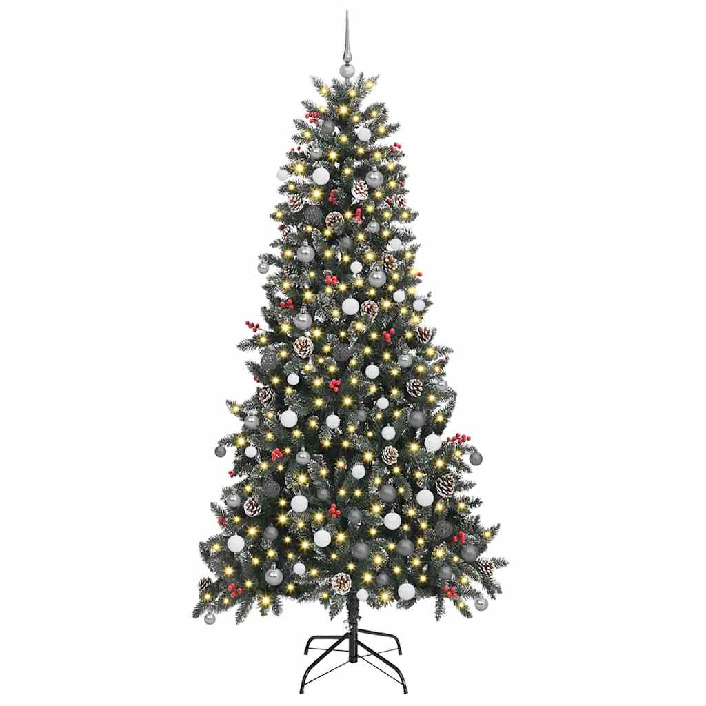 Sapin de Noël artificiel Vert 240 cm PVC, plastique et acier