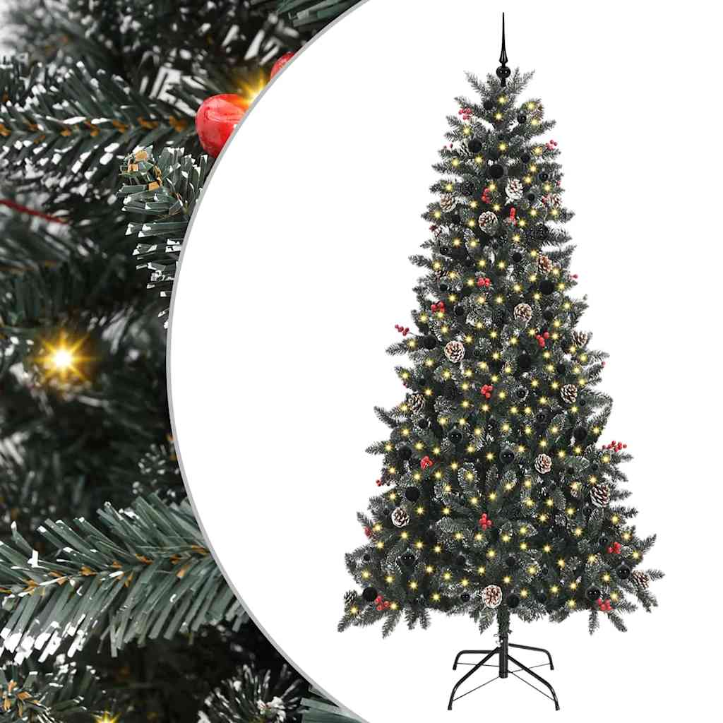 Sapin de Noël artificiel Vert 240 cm PVC, plastique et acier - XIOS
