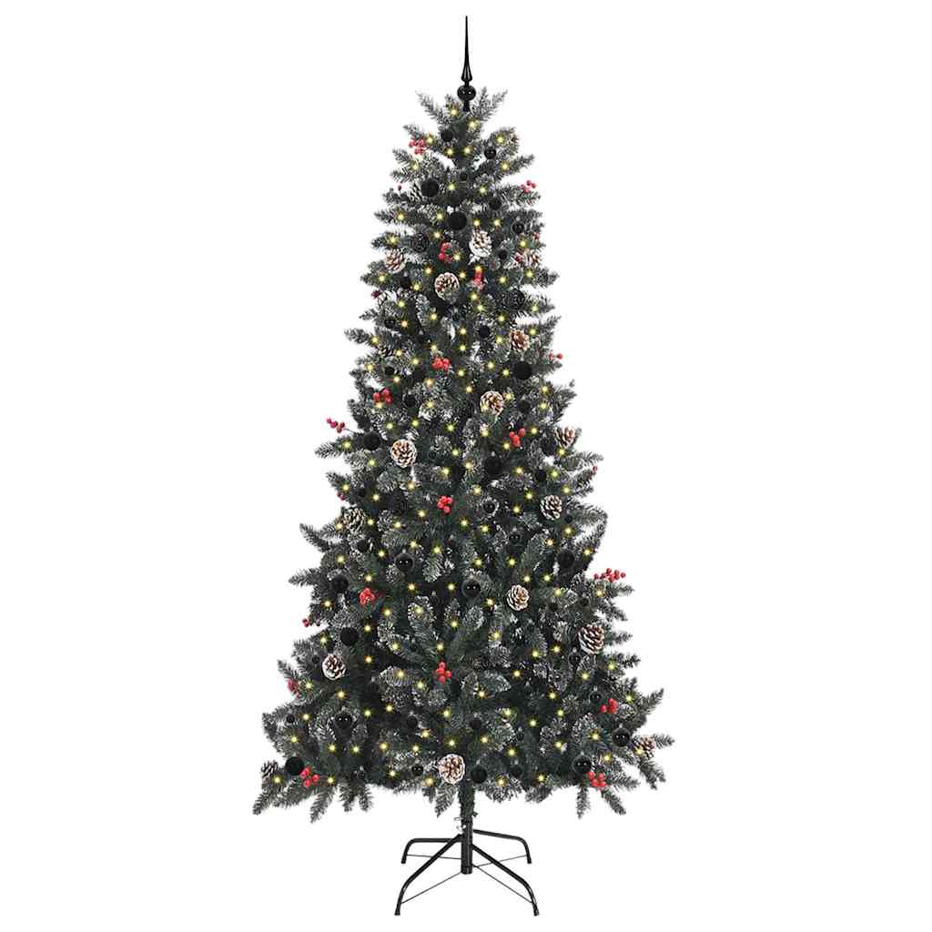 Sapin de Noël artificiel Vert 240 cm PVC, plastique et acier - XIOS