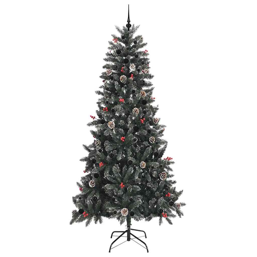 Sapin de Noël artificiel Vert 240 cm PVC, plastique et acier - XIOS