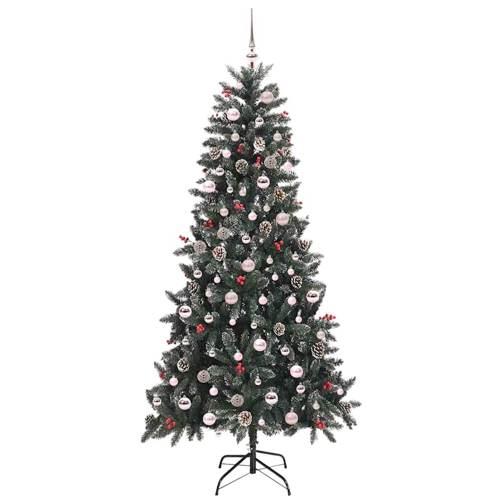 Sapin de Noël artificiel Vert 240 cm PVC, plastique et acier - XIOS