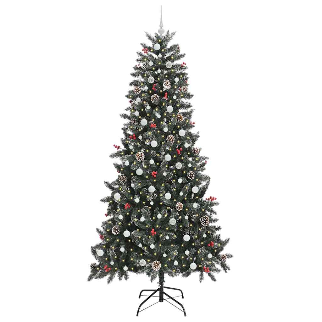 Sapin de Noël artificiel Vert 240 cm PVC, plastique et acier - XIOS