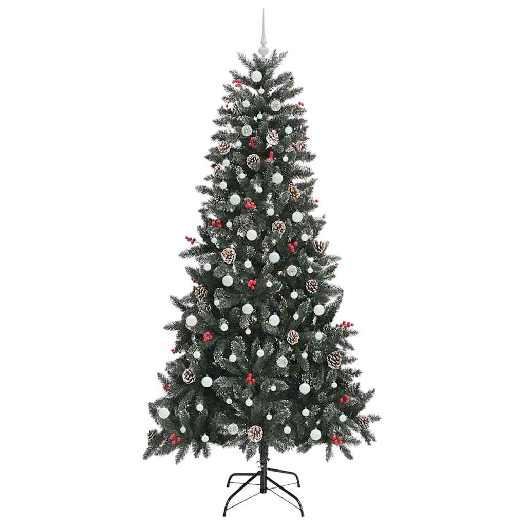 Sapin de Noël artificiel Vert 240 cm PVC, plastique et acier - XIOS