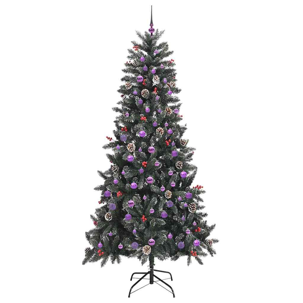 Sapin de Noël artificiel Vert 240 cm PVC, plastique et acier - XIOS