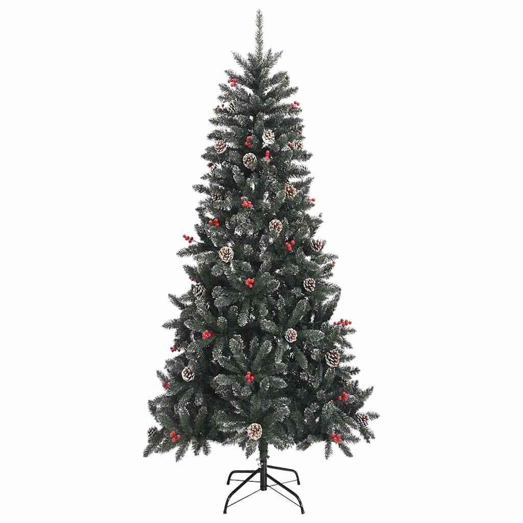 Sapin de Noël artificiel Vert 240 cm PVC, plastique et acier - XIOS