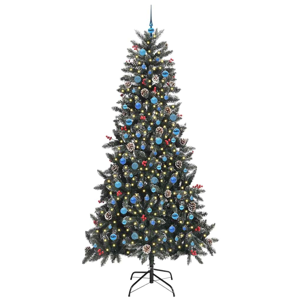 Sapin de Noël artificiel Vert 240 cm PVC, plastique et acier - XIOS