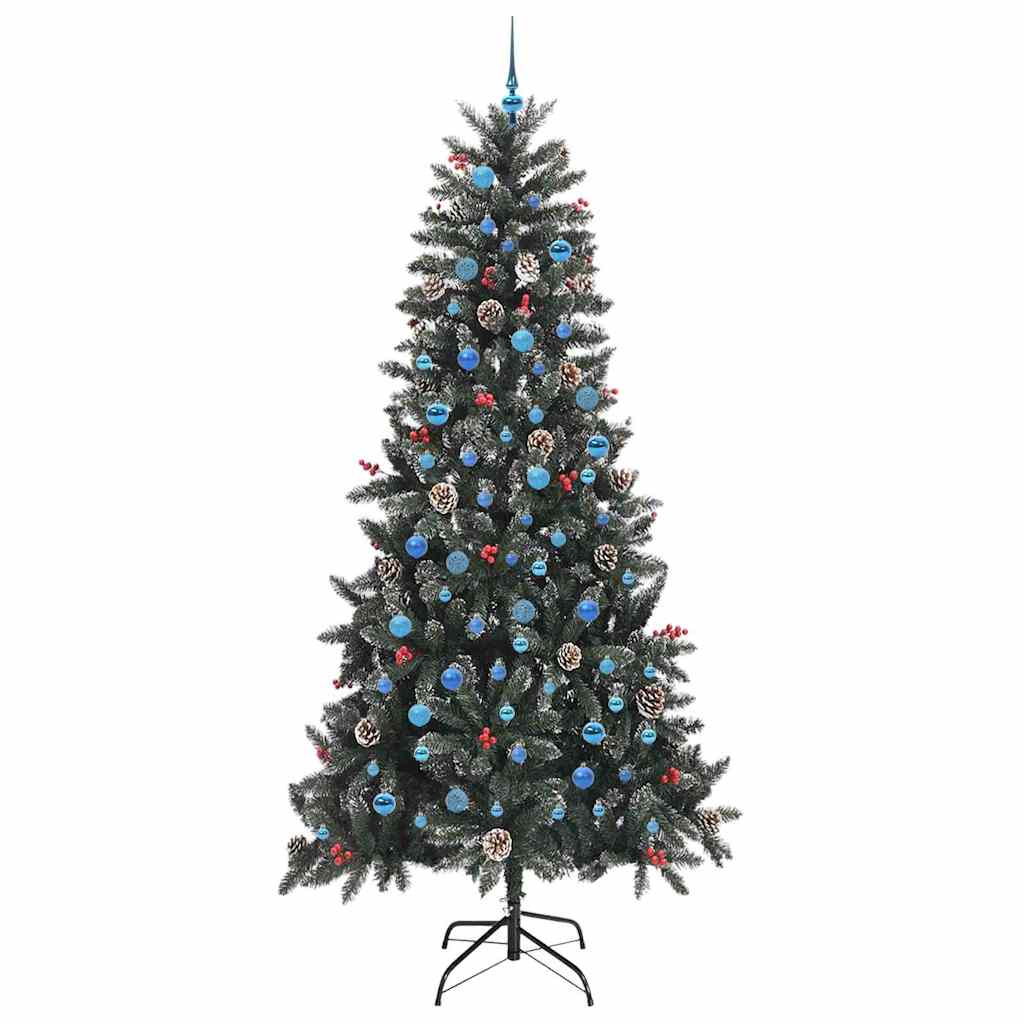 Sapin de Noël artificiel Vert 240 cm PVC, plastique et acier - XIOS