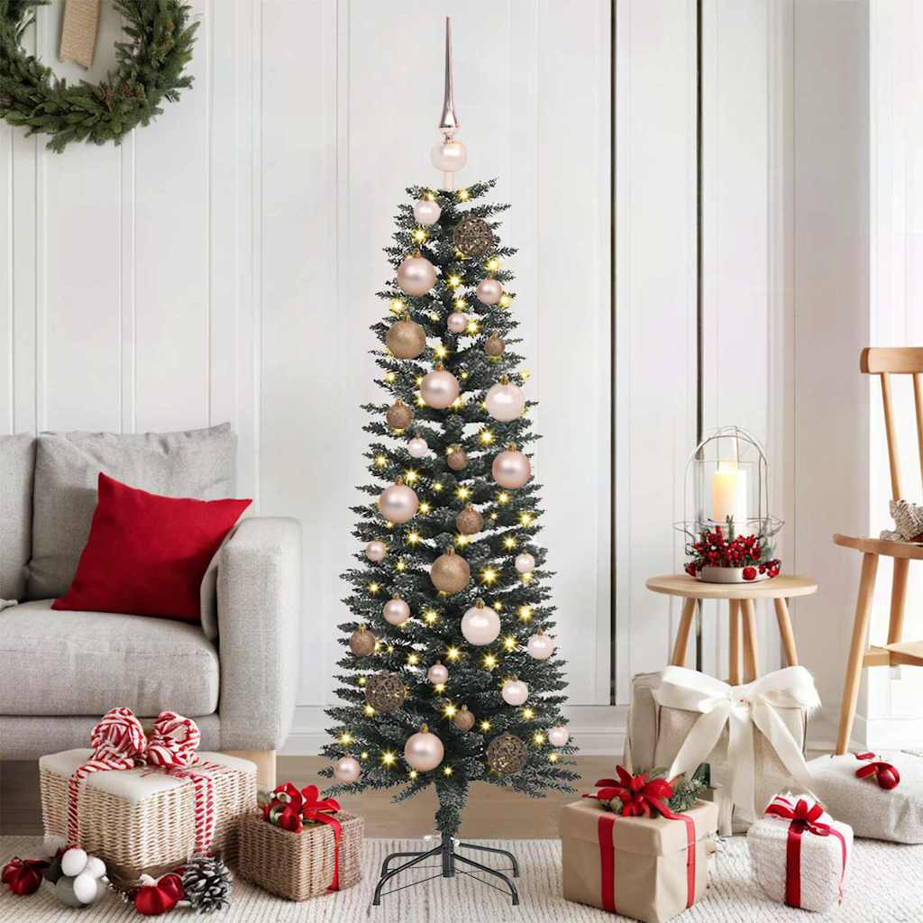 Sapin de Noël artificiel Vert 120 cm PVC, plastique et acier - XIOS