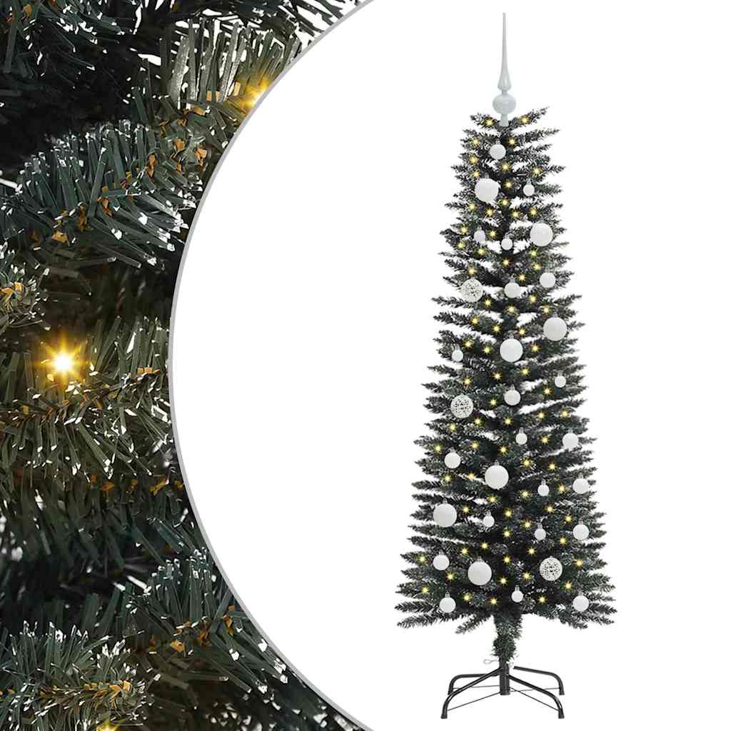 Sapin de Noël artificiel Vert 120 cm PVC, plastique et acier - XIOS