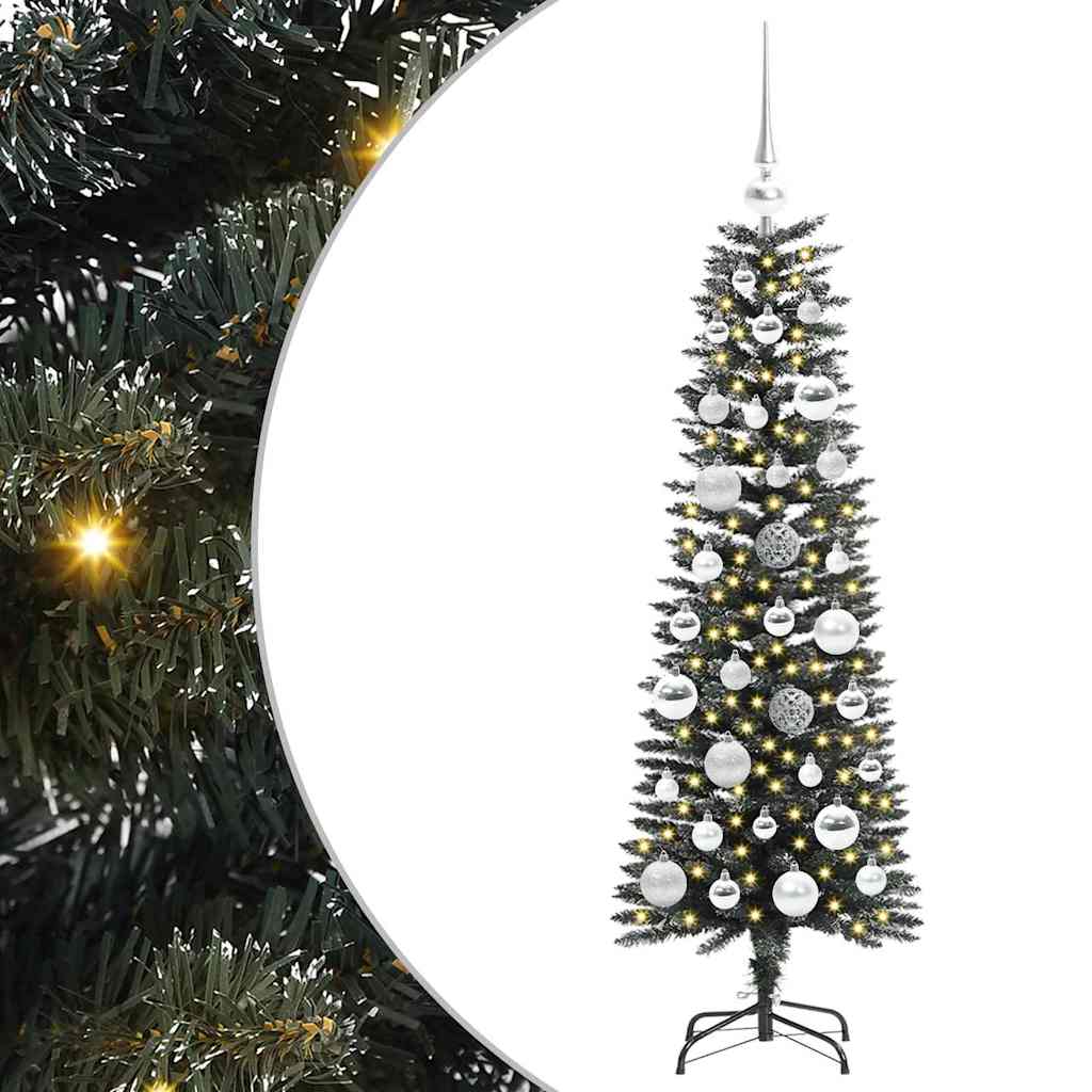 Sapin de Noël artificiel Vert 120 cm PVC, plastique et acier - XIOS