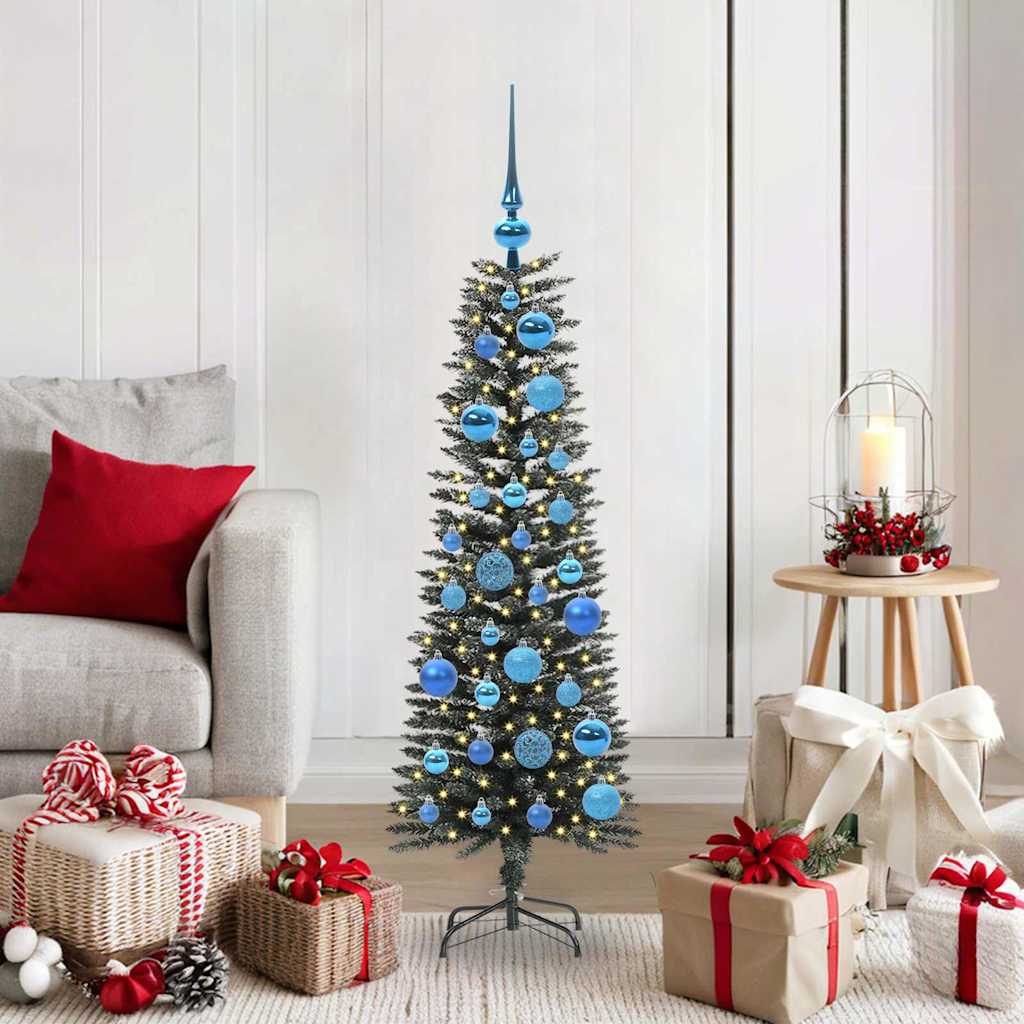 Sapin de Noël artificiel Vert 120 cm PVC, plastique et acier - XIOS