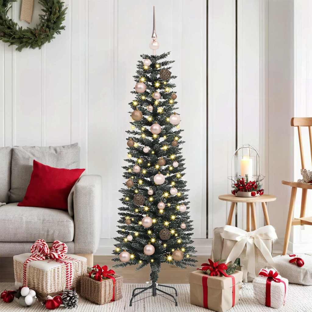 Sapin de Noël artificiel Vert 150 cm PVC, plastique et acier - XIOS