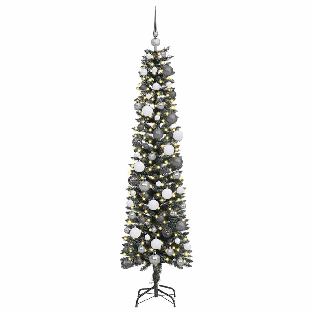 Sapin de Noël artificiel Vert 180 cm PVC, plastique et acier - XIOS