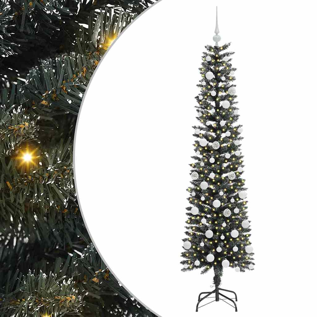 Sapin de Noël artificiel Vert 180 cm PVC, plastique et acier - XIOS
