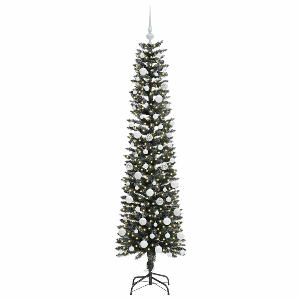 Sapin de Noël artificiel Vert 180 cm PVC, plastique et acier - XIOS