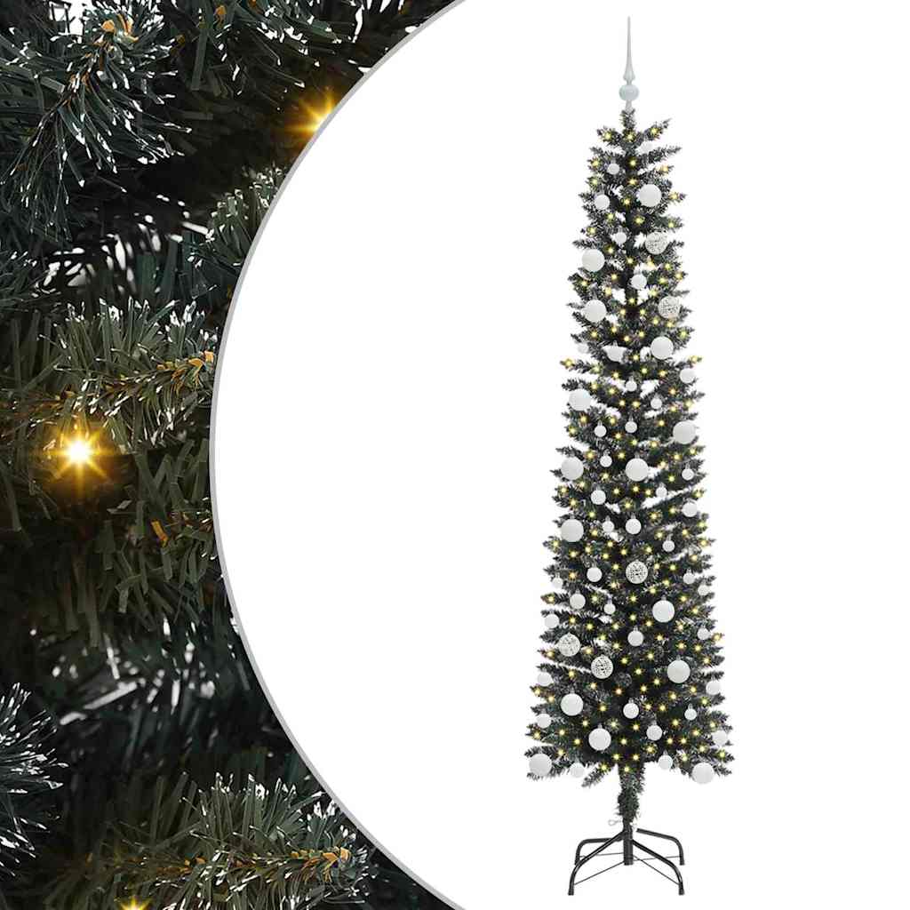 Sapin de Noël artificiel Vert 210 cm PVC, plastique et acier - XIOS