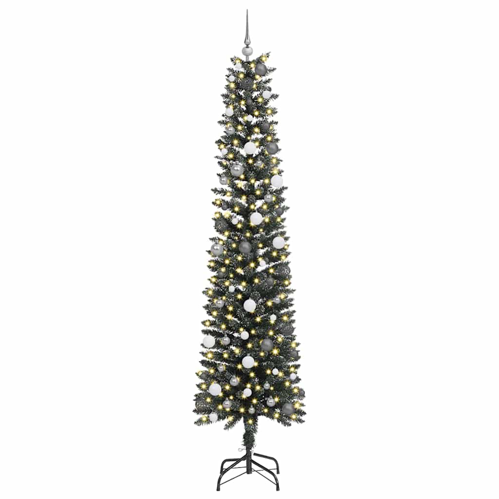 Sapin de Noël artificiel Vert 240 cm PVC, plastique et acier