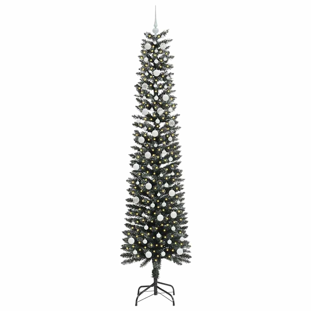 Sapin de Noël artificiel Vert 240 cm PVC, plastique et acier - XIOS