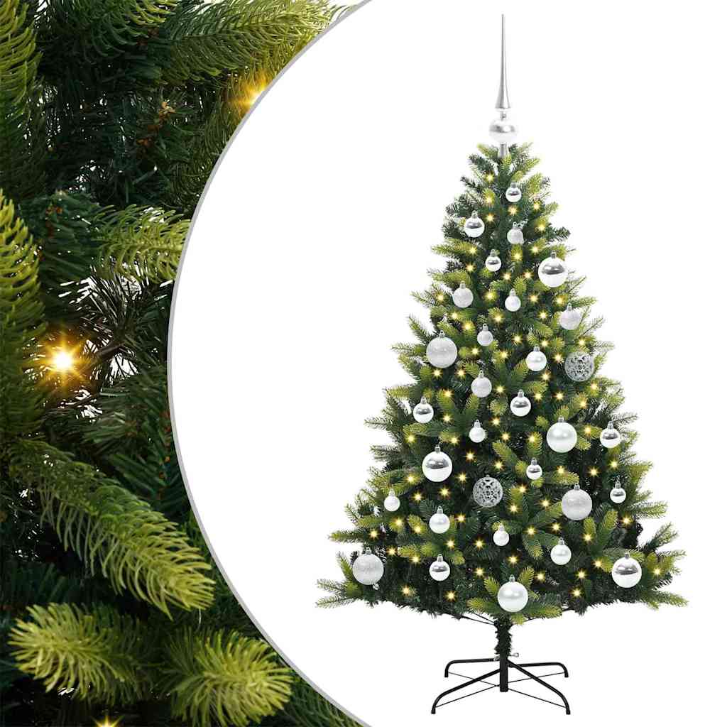 Arbre de Noël artificiel à charnières 150 LED Vert 120 cm - XIOS
