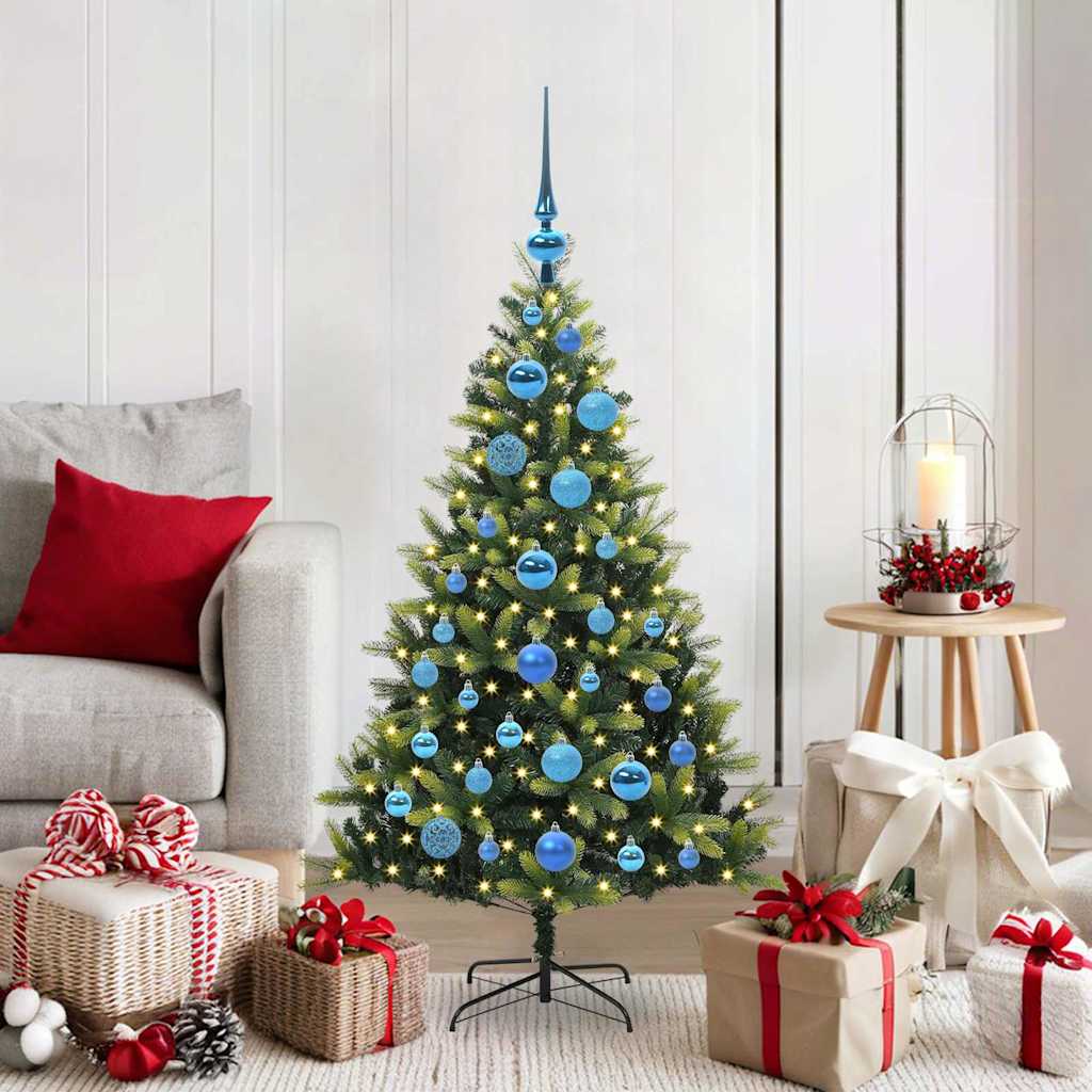 Arbre de Noël artificiel à charnières 150 LED Vert 120 cm - XIOS