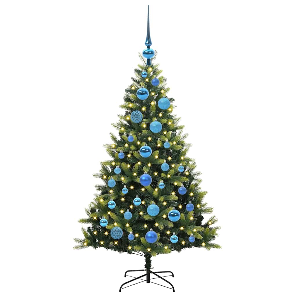 Arbre de Noël artificiel à charnières 150 LED Vert 120 cm - XIOS