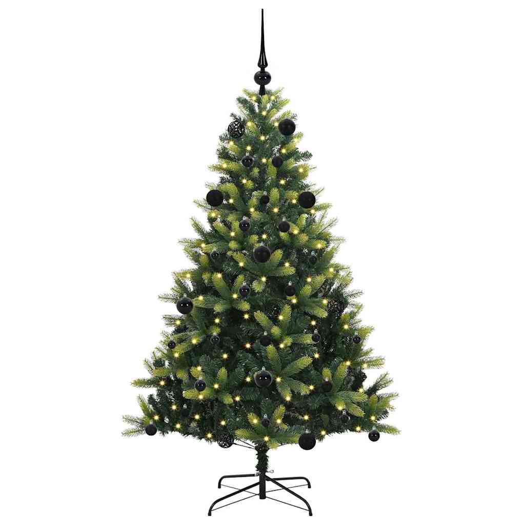 Arbre de Noël artificiel à charnières 150 LED Vert 150 cm - XIOS