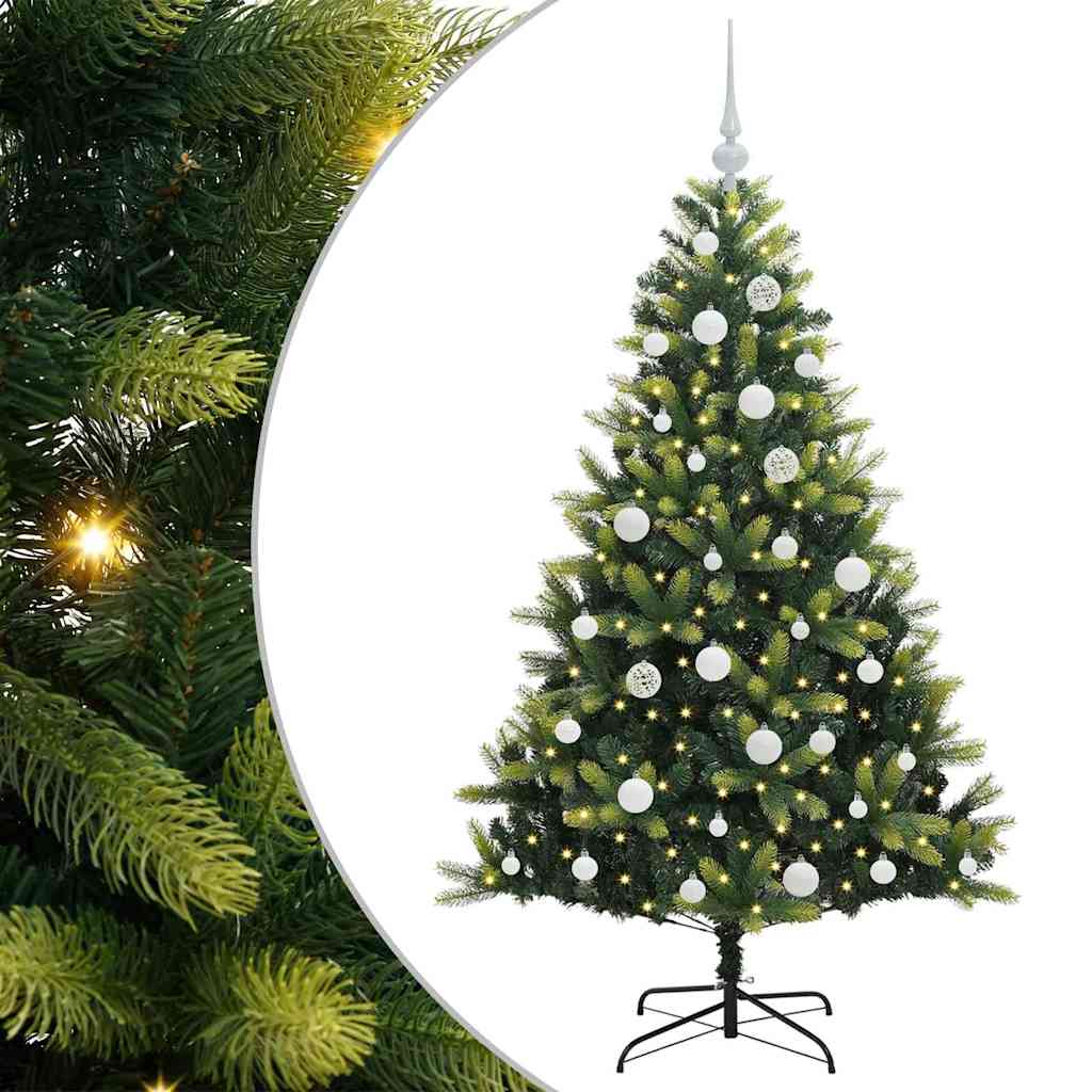 Arbre de Noël artificiel à charnières 150 LED Vert 150 cm - XIOS