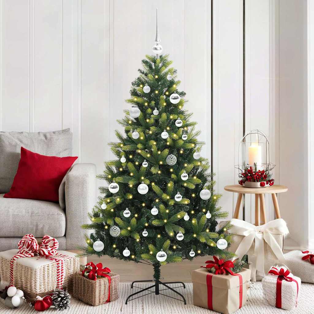 Arbre de Noël artificiel à charnières 150 LED Vert 150 cm - XIOS