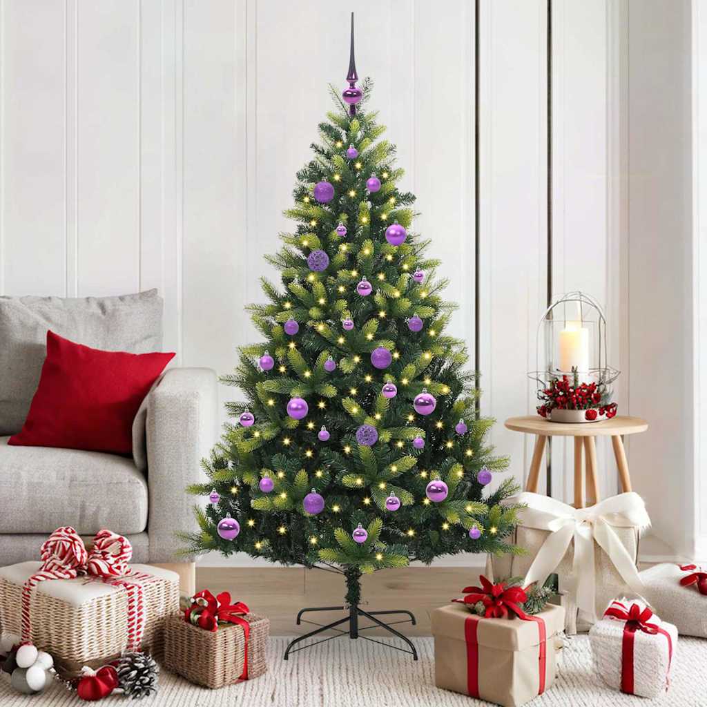 Arbre de Noël artificiel à charnières 150 LED Vert 150 cm - XIOS