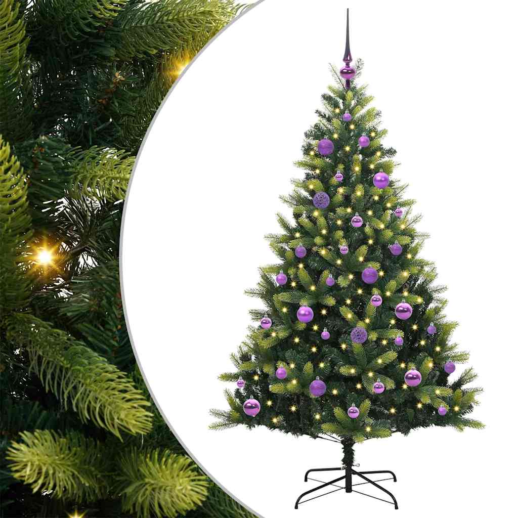 Arbre de Noël artificiel à charnières 150 LED Vert 150 cm - XIOS