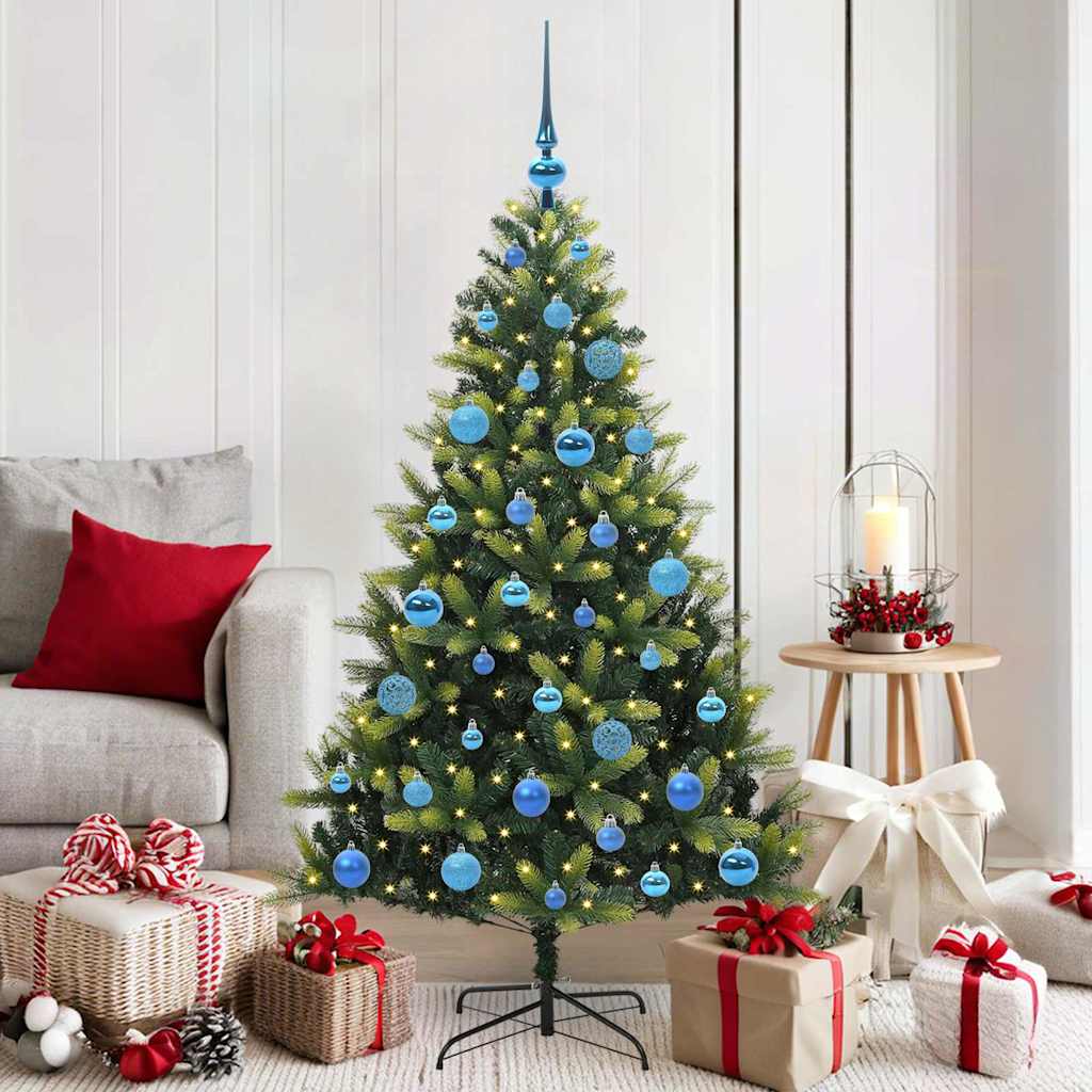 Arbre de Noël artificiel à charnières 150 LED Vert 150 cm - XIOS
