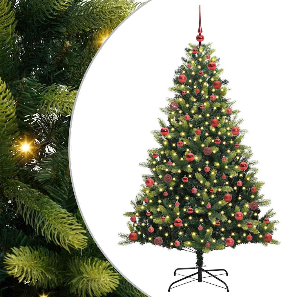 Arbre de Noël artificiel en silicone flexible 300 LEDs 180 cm - XIOS