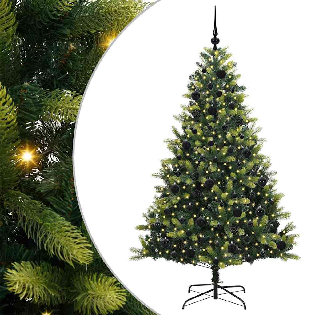 Arbre de Noël artificiel en silicone flexible 300 LEDs 180 cm - XIOS