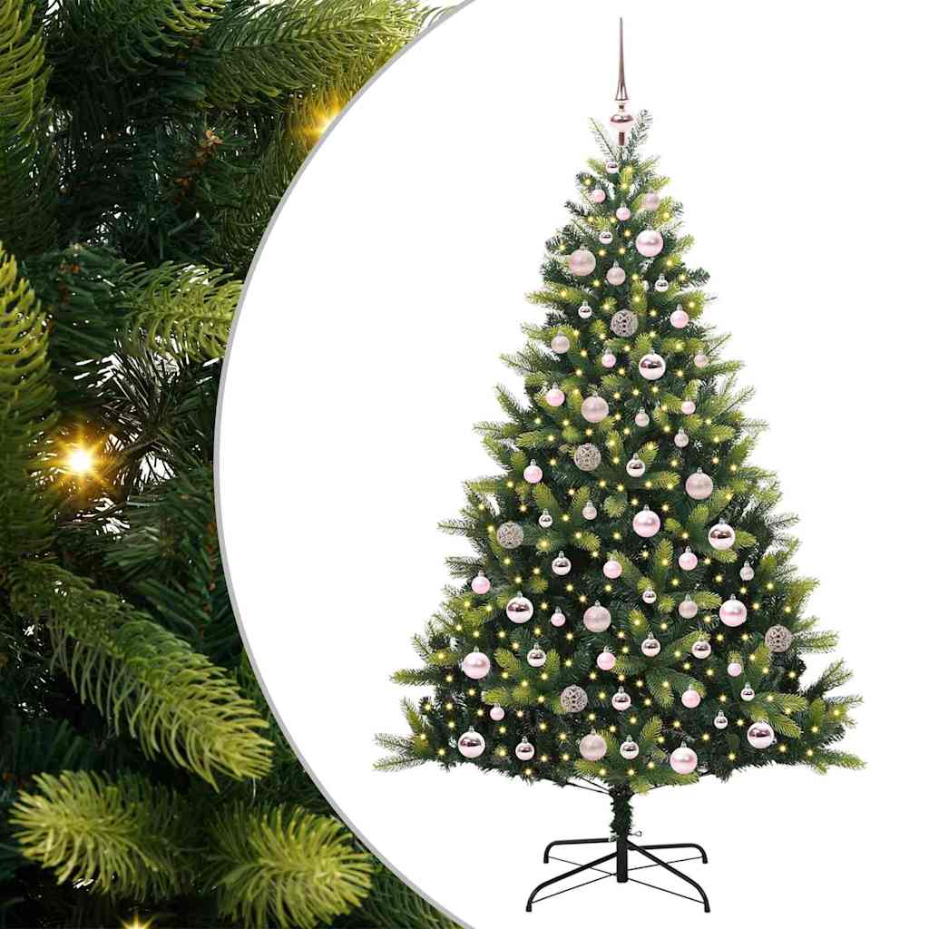 Arbre de Noël artificiel en silicone flexible 300 LEDs 180 cm - XIOS