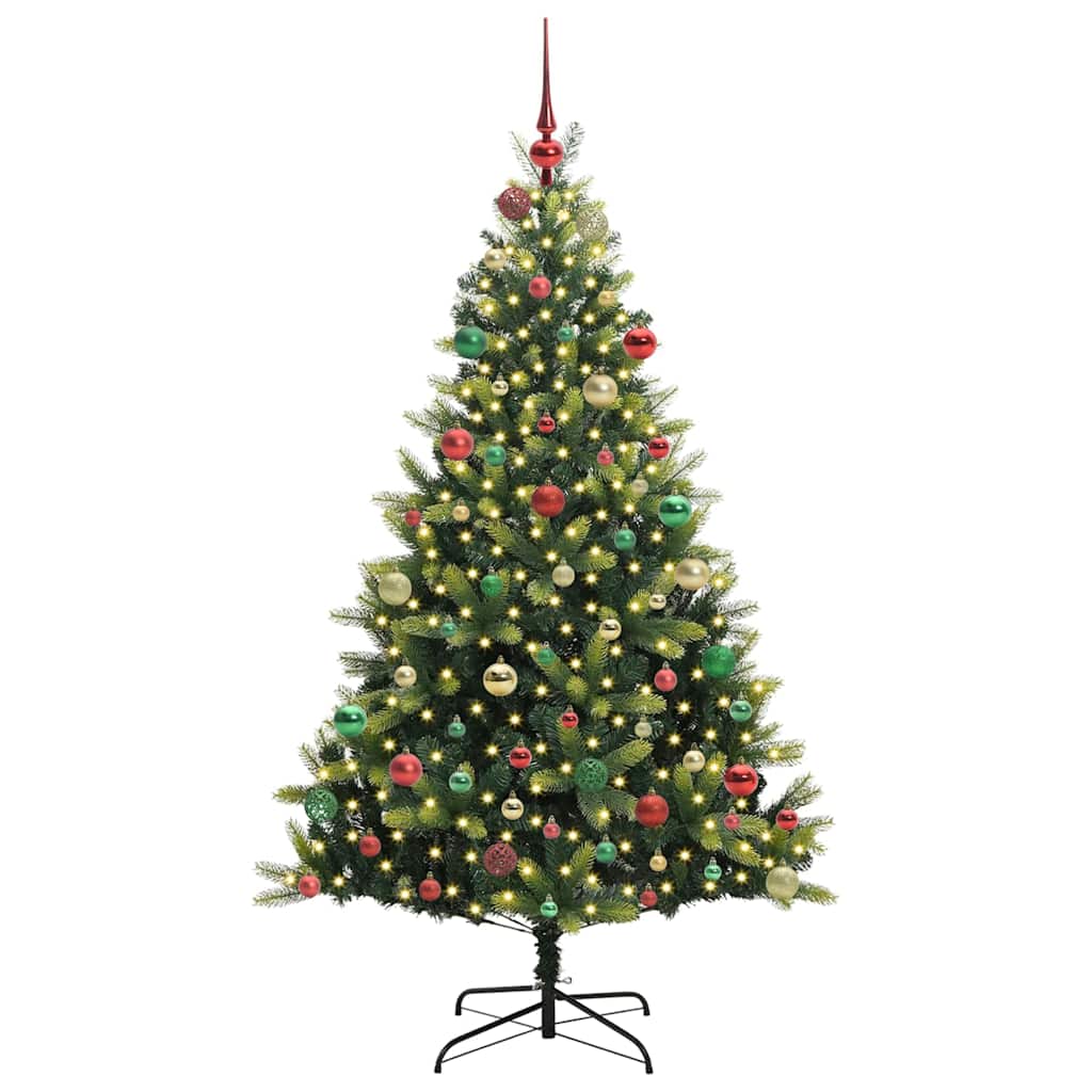 Arbre de Noël artificiel en silicone flexible 300 LEDs 180 cm - XIOS