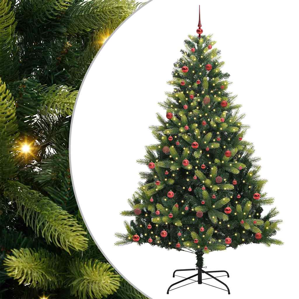 Arbre de Noël artificiel en silicone flexible 300 LEDs 210 cm - XIOS