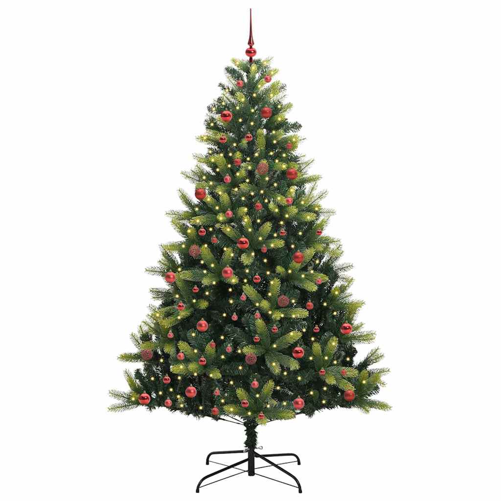 Arbre de Noël artificiel en silicone flexible 300 LEDs 210 cm - XIOS