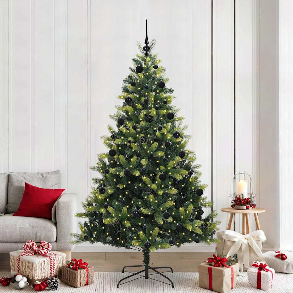 Arbre de Noël artificiel en silicone flexible 300 LEDs 210 cm - XIOS