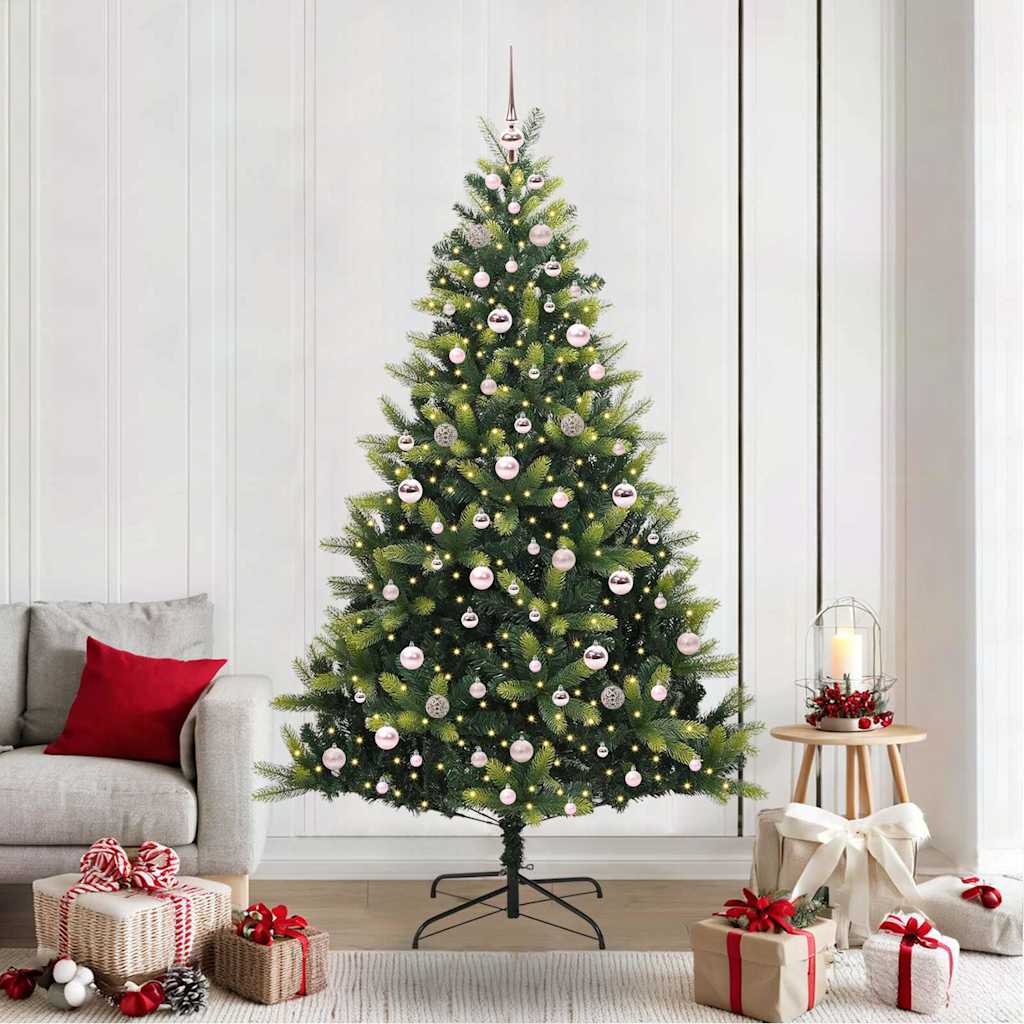 Arbre de Noël artificiel en silicone flexible 300 LEDs 210 cm - XIOS