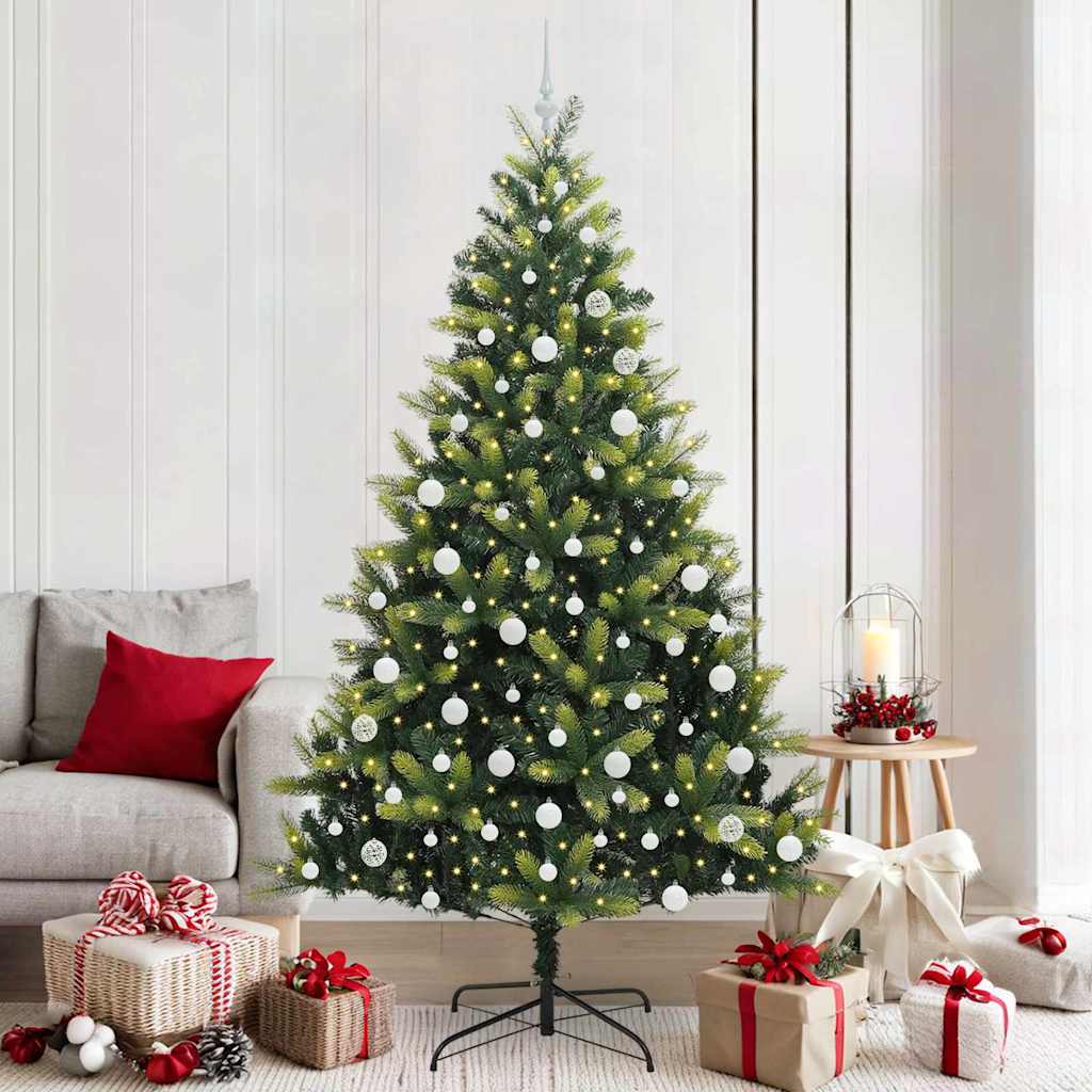 Arbre de Noël artificiel en silicone flexible 300 LEDs 210 cm - XIOS