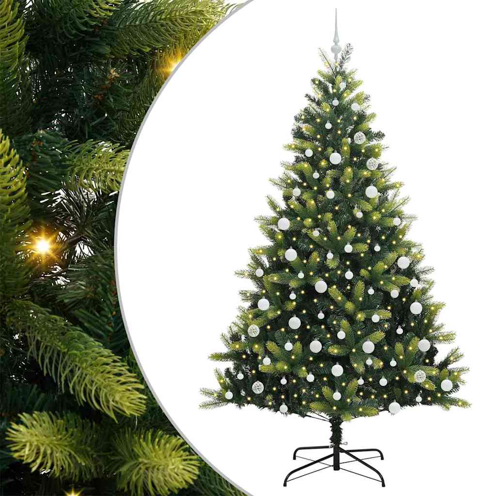 Arbre de Noël artificiel en silicone flexible 300 LEDs 210 cm - XIOS