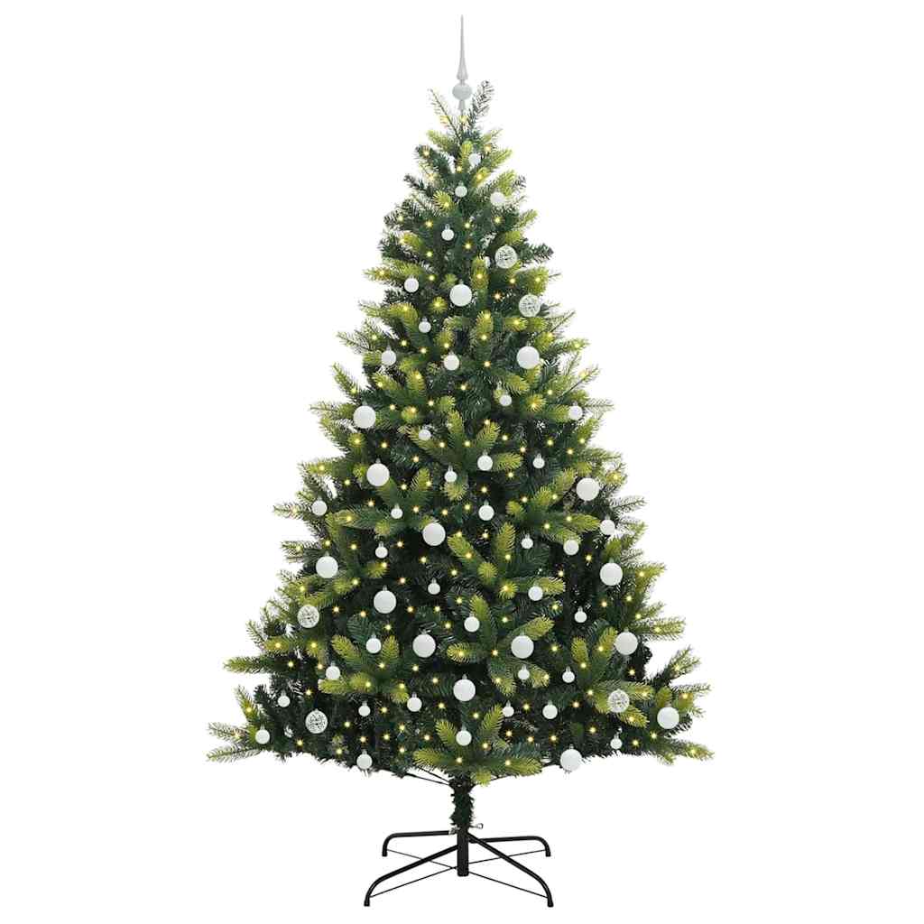 Arbre de Noël artificiel en silicone flexible 300 LEDs 210 cm - XIOS