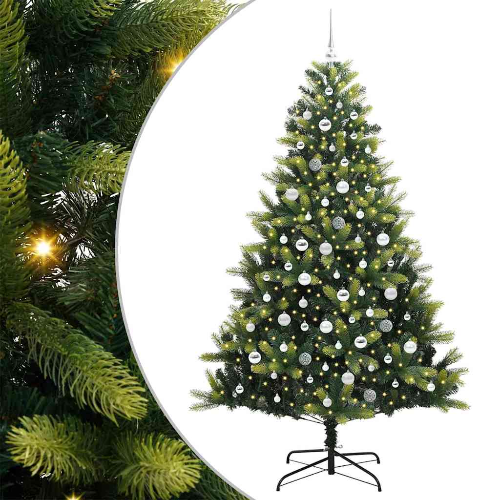 Arbre de Noël artificiel en silicone flexible 300 LEDs 210 cm - XIOS