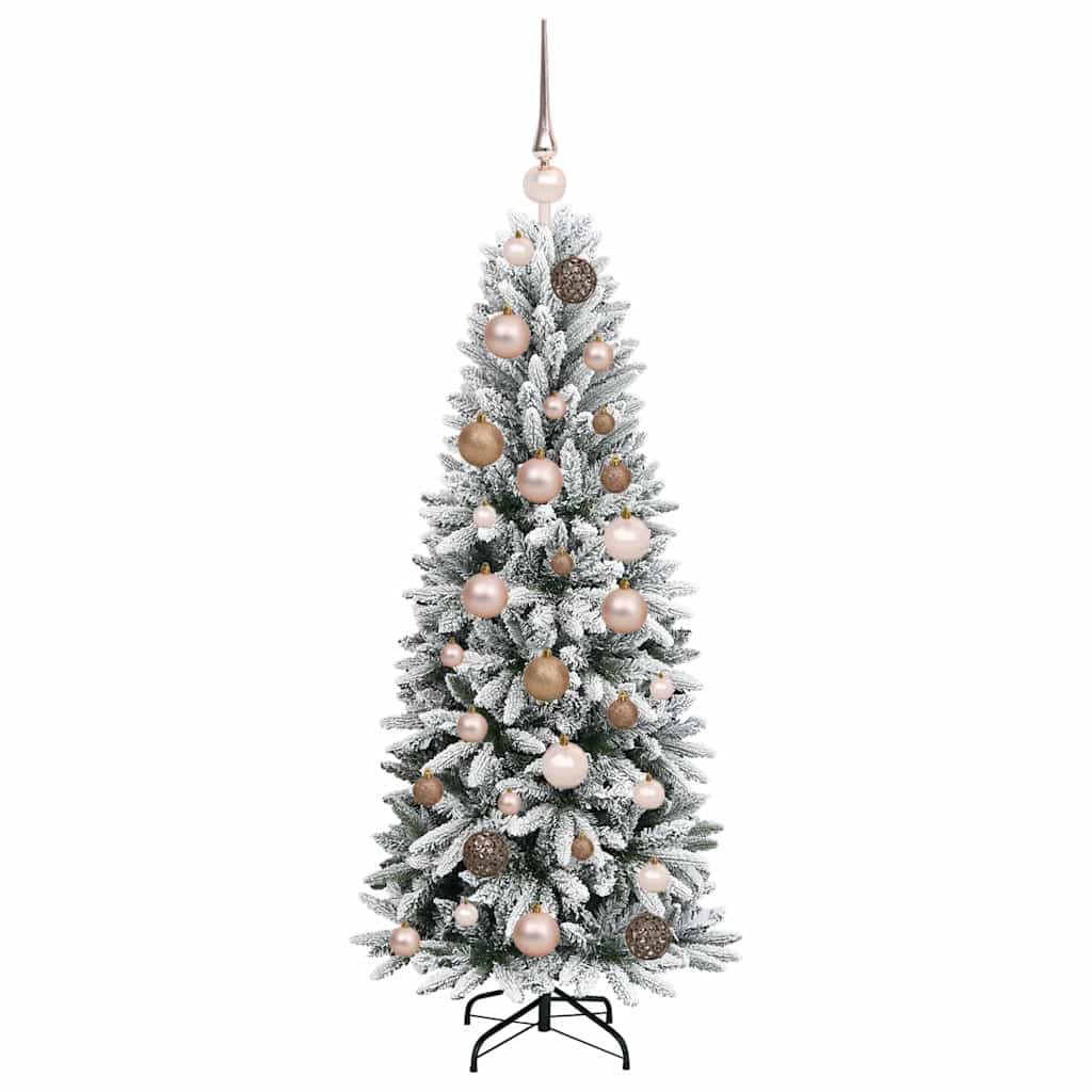 Sapin de Noël artificiel avec 150 LED avec support Blanc 120 cm - XIOS