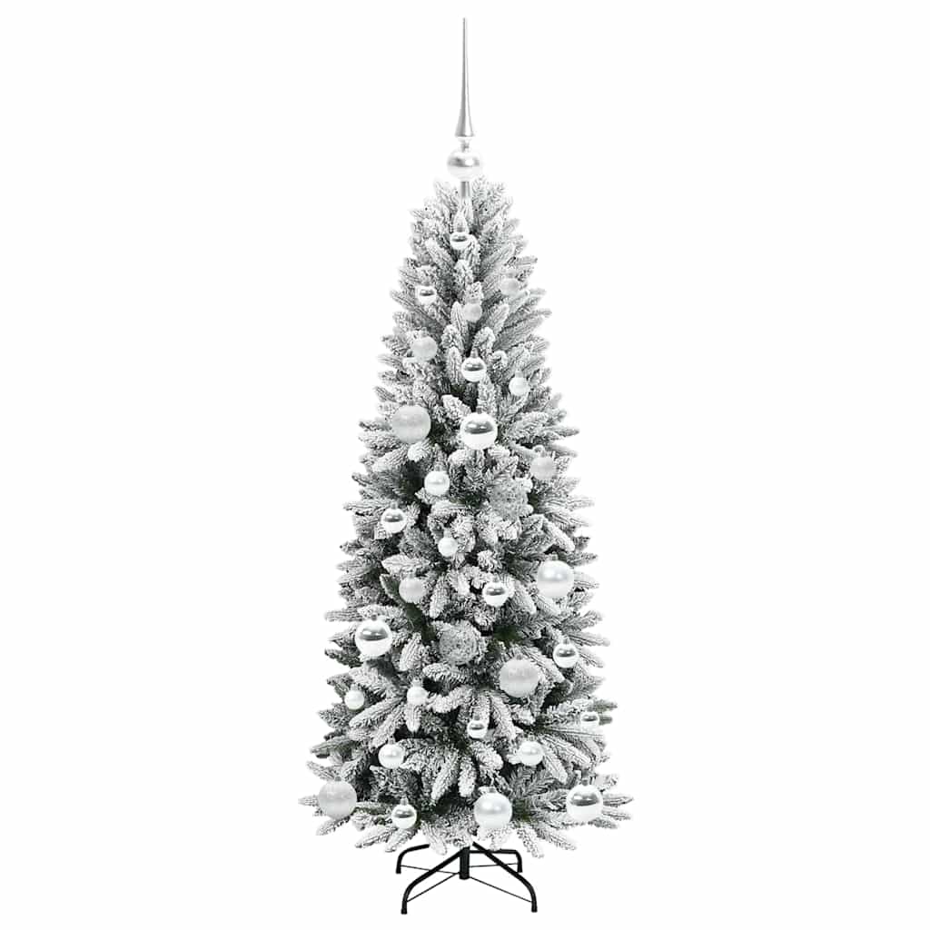 Sapin de Noël artificiel avec 150 LED avec support Blanc 120 cm - XIOS