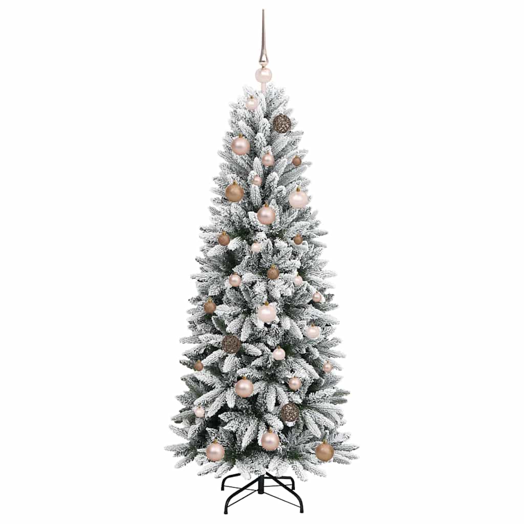 Sapin de Noël artificiel avec 150 LED avec support Blanc 150 cm - XIOS